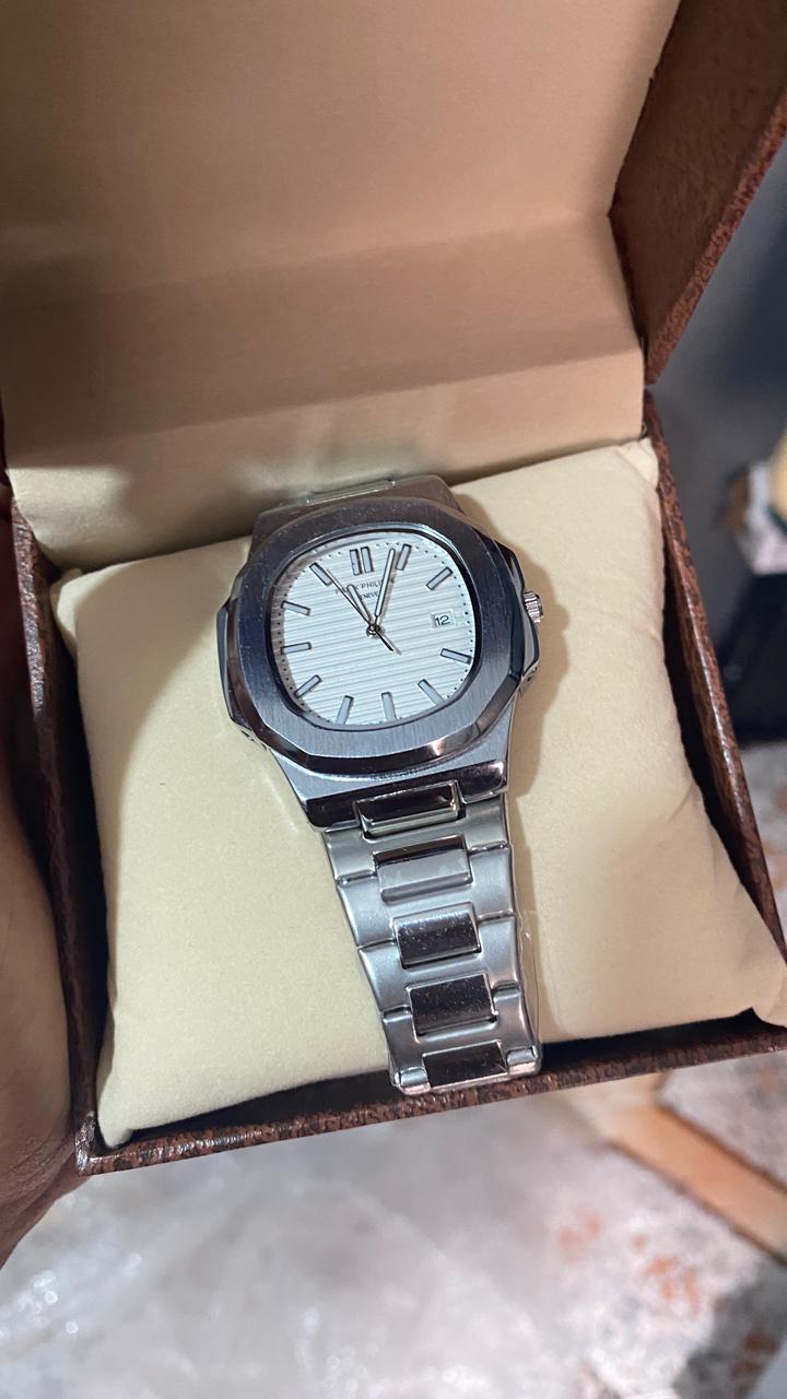 PATEK PHILIPPE GENEVE GRIS TABLEAU BLANC