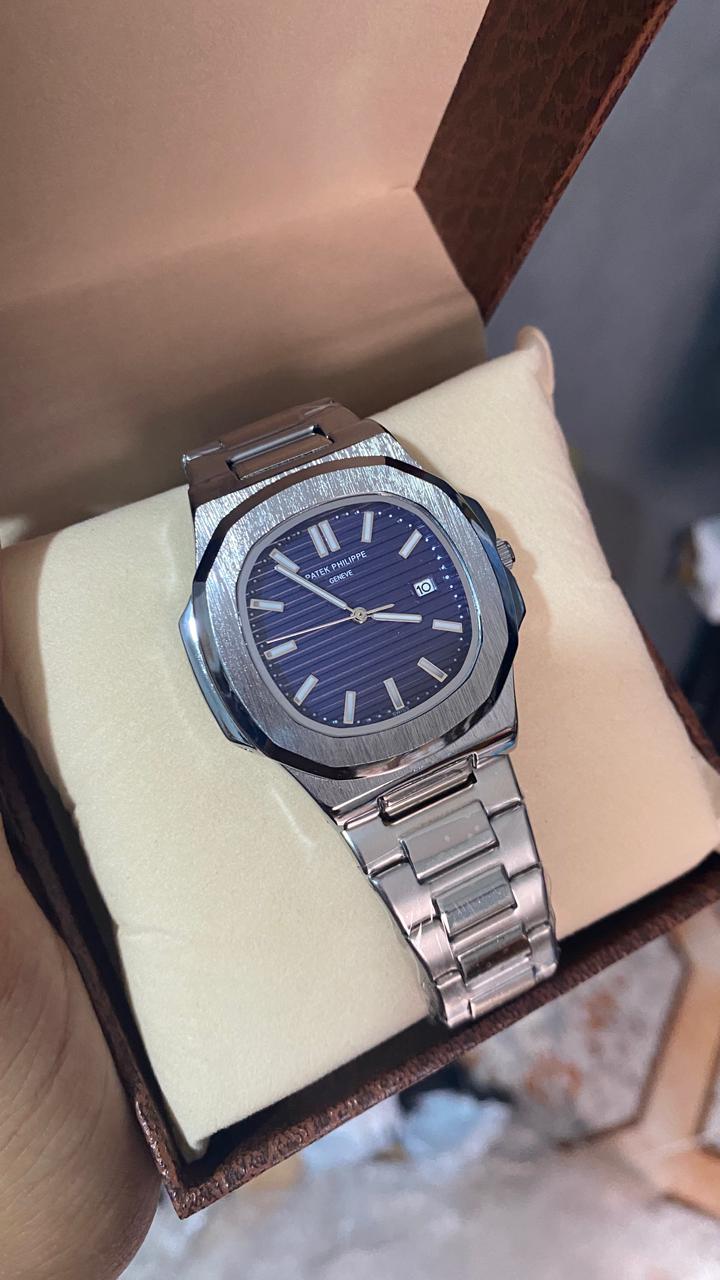 PATEK PHILIPPE GENEVE GRIS TABLEAU BLEU